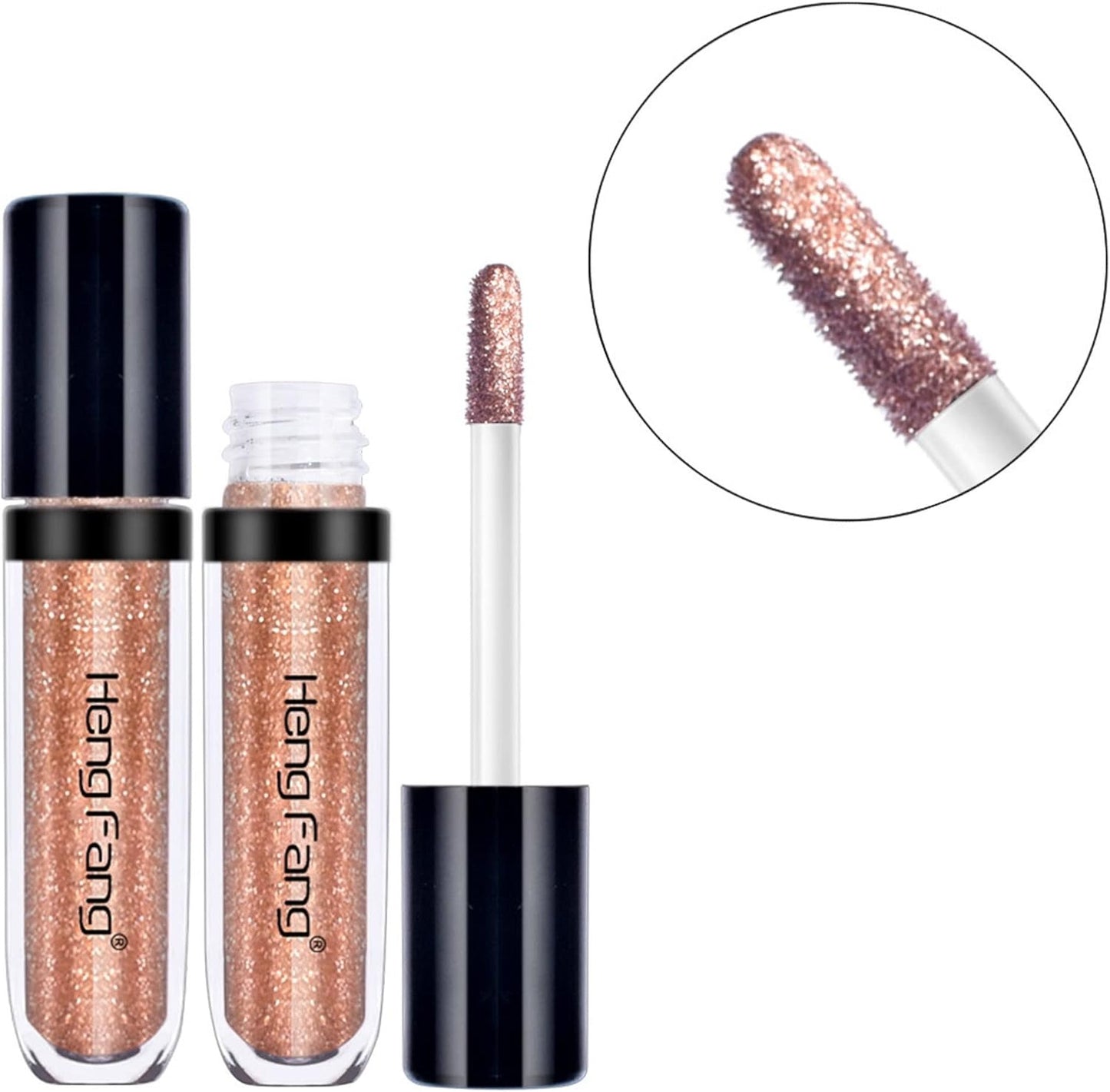 Heng Fang 6-Piece Liquid Glitter Eyeshadow Set – Waterproof & Long-Lasting Sparkle