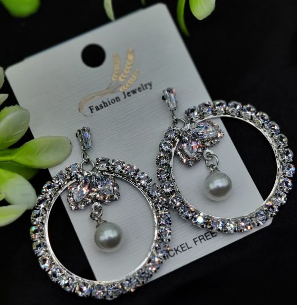 Imported Elegant Earrings Starburst pearl design