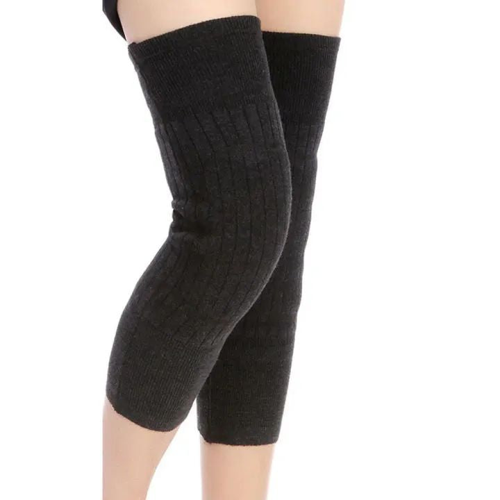 Unisex Winter Warm Plush Compression Socks & Leggings with Knee Support – Non-Slip, Cold-Proof for Outdoor Sports & Recovery