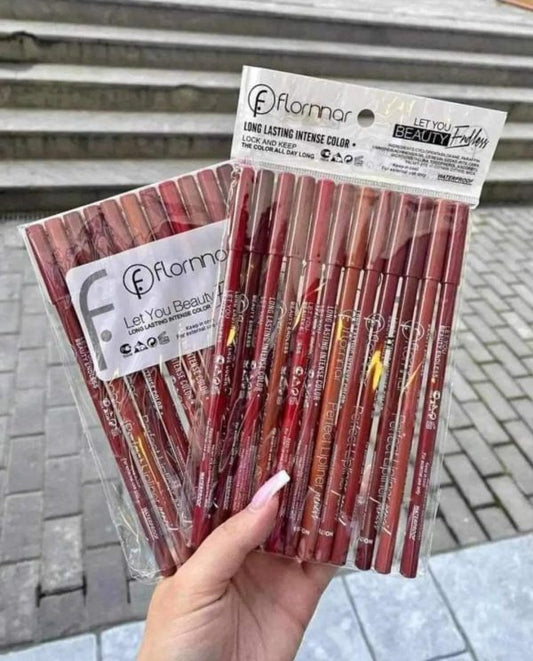 Flormar Perfect Lipliner Set – 12 Bold Shades