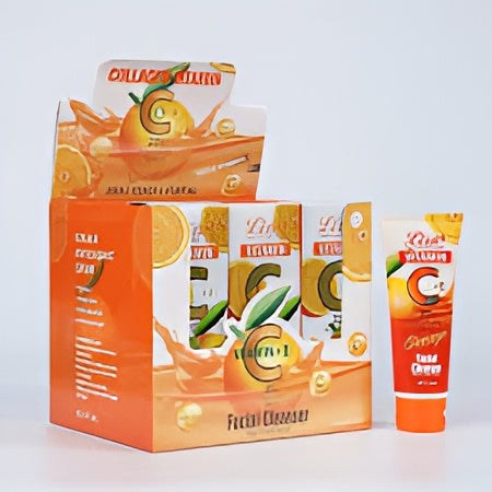 Liru Orange Facial Cleanser 120ml – Vitamin C+E Brightening & Deep Cleansing
