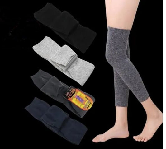 Unisex Winter Warm Plush Compression Socks & Leggings with Knee Support – Non-Slip, Cold-Proof for Outdoor Sports & Recovery